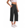 thumbnail image 2 of Kmdttou Capri Sweat Pants with Pockets for Women Oversized Drying Tight Elastic Comfortable Fitness Pocket Side Slits Pants Yoga Pants, 2 of 8