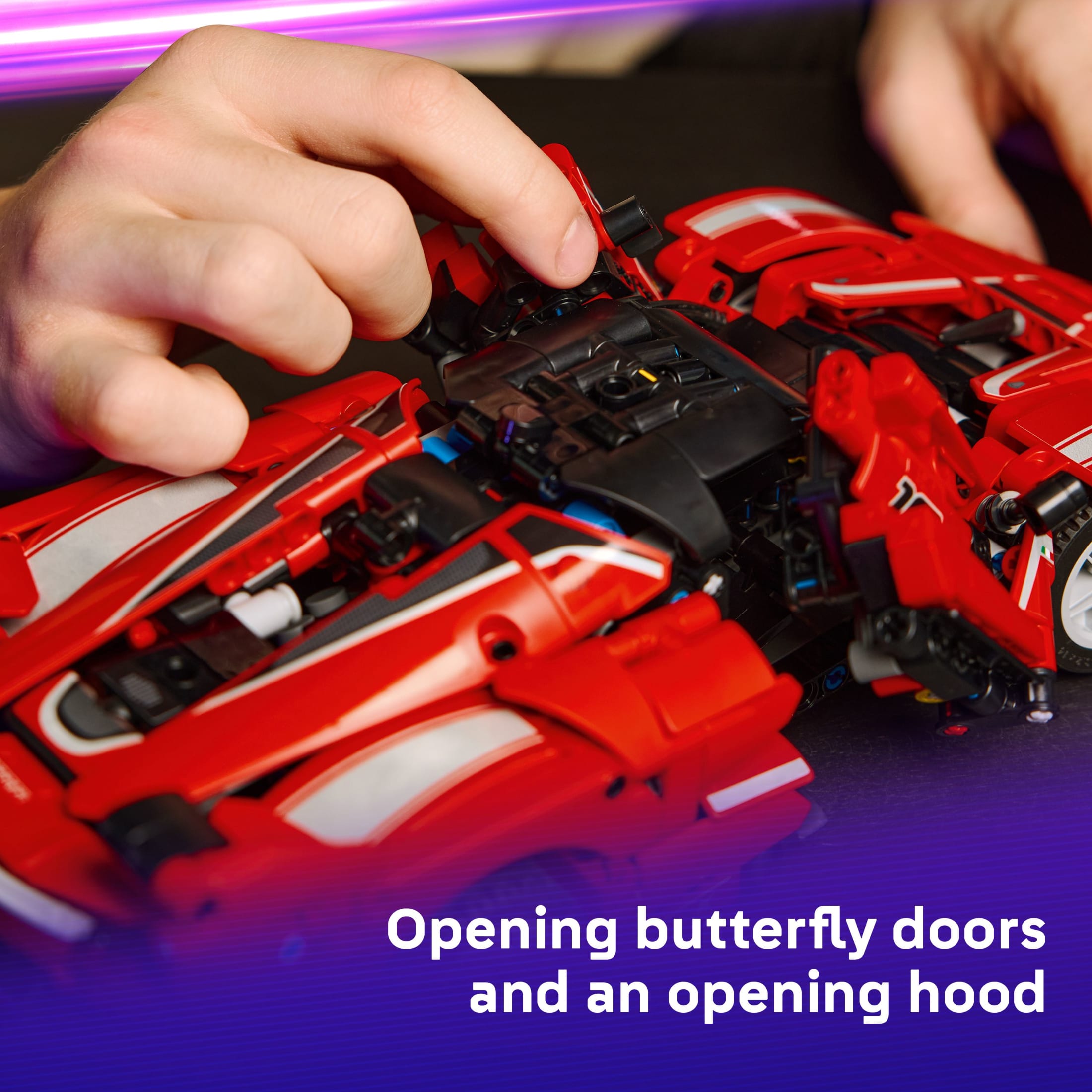 LEGO Technic Ferrari FXX K Auto de Juguete - Juguete de Construcción para Niños y Niñas Mayores de 10 Años - Regalo de Cumpleaños - Modelo de Auto de Carrera para Jugar y Exhibir - 42212 5