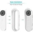 thumbnail image 7 of CaseBot Cover for Nest Doorbell (Battery) 2021, Weatherproof Protective Silicone Doorbell Skin Case, Not Compatible with Nest Hello Video Doorbell (Wired), White, 7 of 7