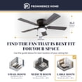 thumbnail image 2 of Prominence Home Benton 52" Indoor LED Ceiling Fan with Light and Pull Chain, Matte Black, 2 of 12