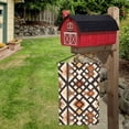 thumbnail image 5 of Rod-Free Courtyard Decorative Flag 12x18in Thick Fabric Four Seasons Universal Durable Not Easy To Fade Disassembly Convenient Brown Moroccan Trellis Hand-Drawn Sketch_3, 5 of 8