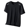 thumbnail image 2 of Nwiuh Men's Workout Shirts Dry Fit UPF 50+ Sun Shirts Cooling Moisture Wicking Athletic Gym Tops Black 3XL, 2 of 9