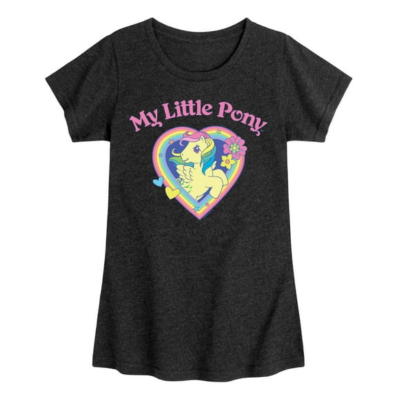 My Little Pony - Rainbow Heart - Girls Fitted Short Sleeve Tee