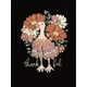 thumbnail image 2 of Women's T Shirts Summer Tops Simple Heart Graphic Shirts Sayings Short Sleeve Vacation Casual Blouse Thankful teeWomen's Casual Crew Neck T-Shirt with Floral Turkey Print, Polyester 95% Spandex 5% K, 2 of 6