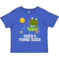 thumbnail image 3 of Inktastic Daddys Fishing Buddy Cute Frog Boys or Girls Toddler T-Shirt, 3 of 5