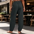 thumbnail image 5 of Womens Straight Leg Jeans New Women’s Elastic Waist Pants, Wide Leg Casual Long Pants, Lightweight Relaxed Fits Bottoms with Pockets, 5 of 6