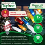 Christmas Uniquely LED Twinkle Lights Matches Incandescent Exactly - 16 of 100 Lights Twinkle - Indoor Outdoor 100 Multicolor Bulbs - 24.75 Feet, Christmas Tree Sparkling Twinkling Lights String