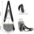 thumbnail image 2 of Small Crossbody Diaper Bags Mini Checkered Fanny Pack Diaper Bag For Baby Travel, Nylon Crossbody Bum Bags,  Dark Green, 2 of 5