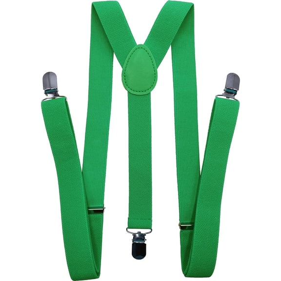 Suspenders for Women and Men | Elastic, Adjustable, Y-Back | Pant Clips, Tuxedo Braces