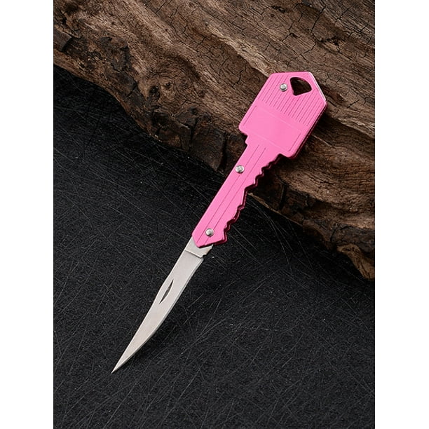 1pc Mini Key Folding Knife Pocket Folding Knife Wild Survival Key Knife Fruit Knife