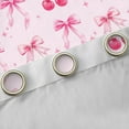 thumbnail image 4 of Feelyou Pink Bowknot Black Out Curtains, Cherry Stars Curtains Pack of 2 (42x63 Each), 4 of 6