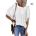 thumbnail image 5 of Minnieouse Cuello para mujer, camisa de media manga, jersey con volantes, blusa de encaje estético, baile de cumpleaños, ropa de primavera y Prendas para la parte del cuerpo Blanco SG Minnieouse AP010705-22, 5 of 5