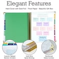 thumbnail image 5 of Global Printed Products 9" x 11" Wedding Planner Hardcover White/Gold (GPP-PLNR-GLD), 5 of 6
