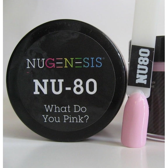 NUGENESIS Nail Color Dip Dipping Powder 1.5oz/jar - NU80 What do you Pink