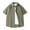Army Green, variant on Men's Short Sleeve Shirt, Casual Stretch Nylon Blend Button Down with Pocket, Lightweight Everyday Wear
