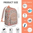 thumbnail image 5 of Boho Mandala Floral Backpack for Women Men, Lightweight Bookbag with Laptop Compartment, Durable College School Commute Work Travel, Gift Idea, 5 of 5