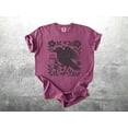 thumbnail image 5 of Boho Crow Shirt, Bird Coffee Lover, Oversize, Womens, Mens, T-shirt, 5 of 6