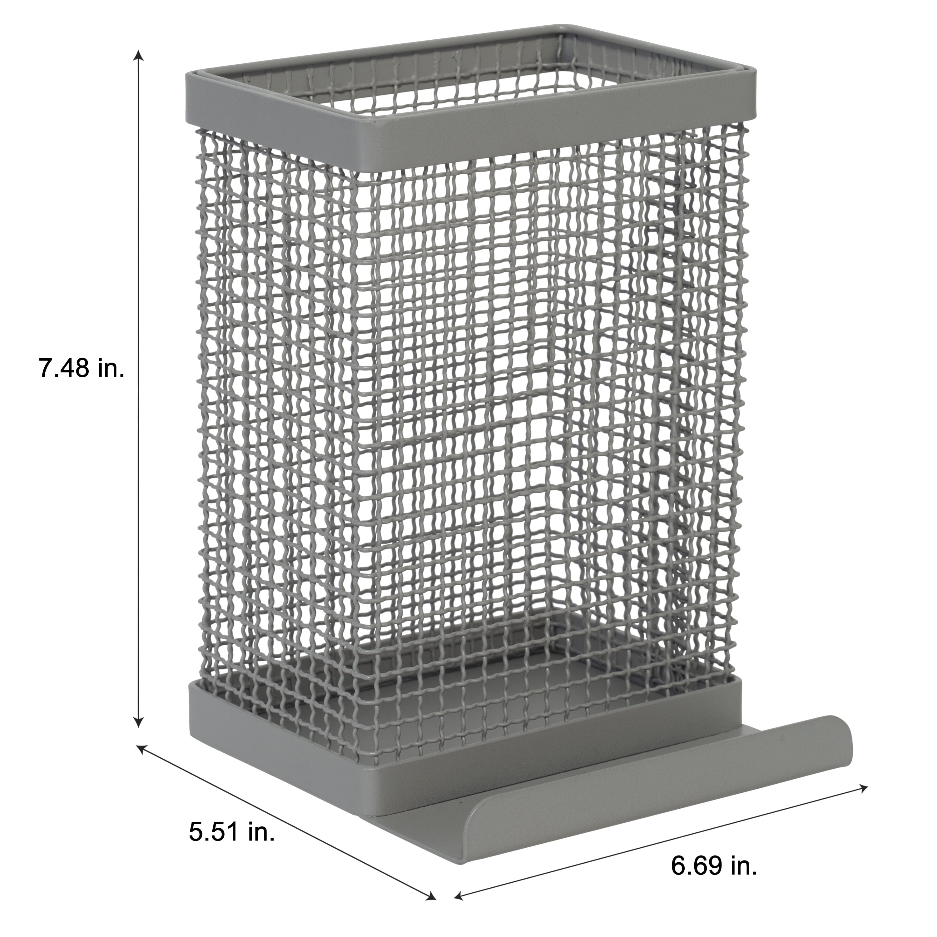 Kitchen Details Industrial Collection Tablet and Utensil Holder in Grey