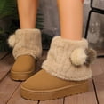 thumbnail image 6 of hzomhy Womens Snow Boots Thick Sole Warm Lining for Cold Weather Casual Daily Indoor and Outdoor Wear, 6 of 9