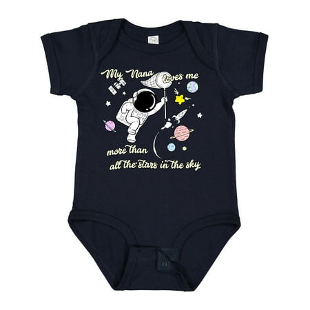 

Inktastic My Nana Loves Me Boys or Girls Baby Bodysuit