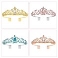 thumbnail image 5 of Wedding Bride Crown Headwear Crystal Hair Accessories Wedding Photo Studio Queen Hair Accessories Crown Hairband, 5 of 5