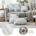 thumbnail image 5 of Coastal Outdoor Pillow Covers 20x20 Set of 2,Waterproof Patio Throw Pillowcase Protectors,Ocean Coral Shell Turquoise Blue Conch Square Decorative Pillow Shams Cushion Covers for Seat Bed Couch Sofa, 5 of 8