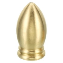 Uxcell 1.3" Tall Brass Lamp Finials Cap Knob 1 Set Lamp Screw Holder Tapped 1/4-27 Table Floor Lamp Shade Decorations