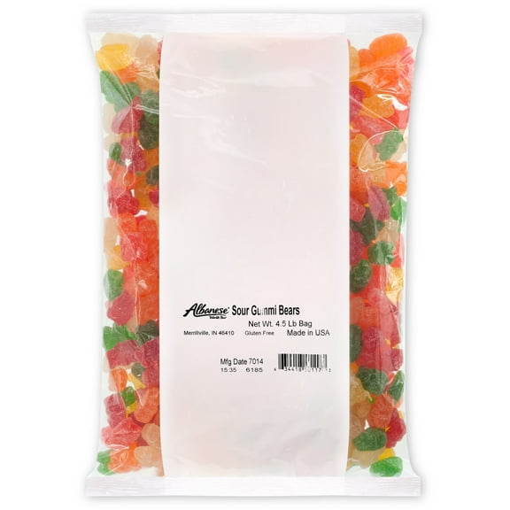Albanese Wild Thing Sour Bears, 4.5-Pound Bags