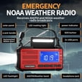 thumbnail image 6 of FosPower Hand Crank Emergency Radio with Light, Portable AM/FM/NOAA Weather Radio Solar Power Bank 10000mAh, USB C Cable, Cell Phone Charger SOS Alarm, 6 of 7