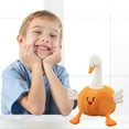 thumbnail image 2 of Adorable Plush Goose Pumpkin Toy Soft Stuffed Animal for Kids and Adults, Perfect Cuddly Companion Gift, 2 of 5