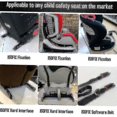 thumbnail image 2 of Universal Car Child Seat Restraint Anchor Mounting Kit For Isofix Belt Connector, Black, 2 of 4