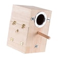 thumbnail image 3 of lionlar Pet Parrot Breeding Box Bird House Parakeet Nesting Box Cage Mating Box Hatching Left Hanging, 3 of 9
