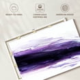 thumbnail image 6 of Elephant Stock Violette Wave Wall Art - Horizontal Canvas Wall Art - Living Room Wall Decor - Abstract Canvas - Purple And Gray Decor By Alyson Storms - 24" x 16", 6 of 8