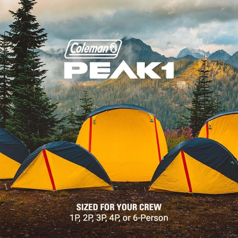 Coleman PEAK1™ 1-Person Backpacking Tent​ - Walmart.com