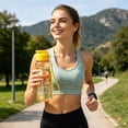 thumbnail image 6 of Sports Water Bottle,Durable Water Bottle,Leakproof Wide Mouth Bottle,Water Bottle With Wrist Strap,BPA Free,Portable Sports Water Bottle,Drinking Cup with Handle for Camping Gym(Yellow), 6 of 8