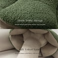 thumbnail image 3 of Phantoscope Mushroom Shaped Throw Pillow, Teddy Fleece Plush Decorative Accent Cushion, 13 x 12 inch, Light Green, Cute Summer Home Decor for Couch, Sofa, Bed & Chair, 3 of 7