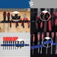 thumbnail image 3 of Wall Mount Wrench Organizer Screwdriver Holder Tool Rail Rack Fit Most Sizes Blue, 3 of 9