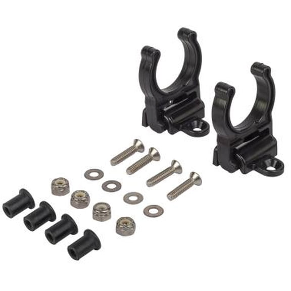 Folding Paddle Clip Kit 1-1/8" Black Nylon