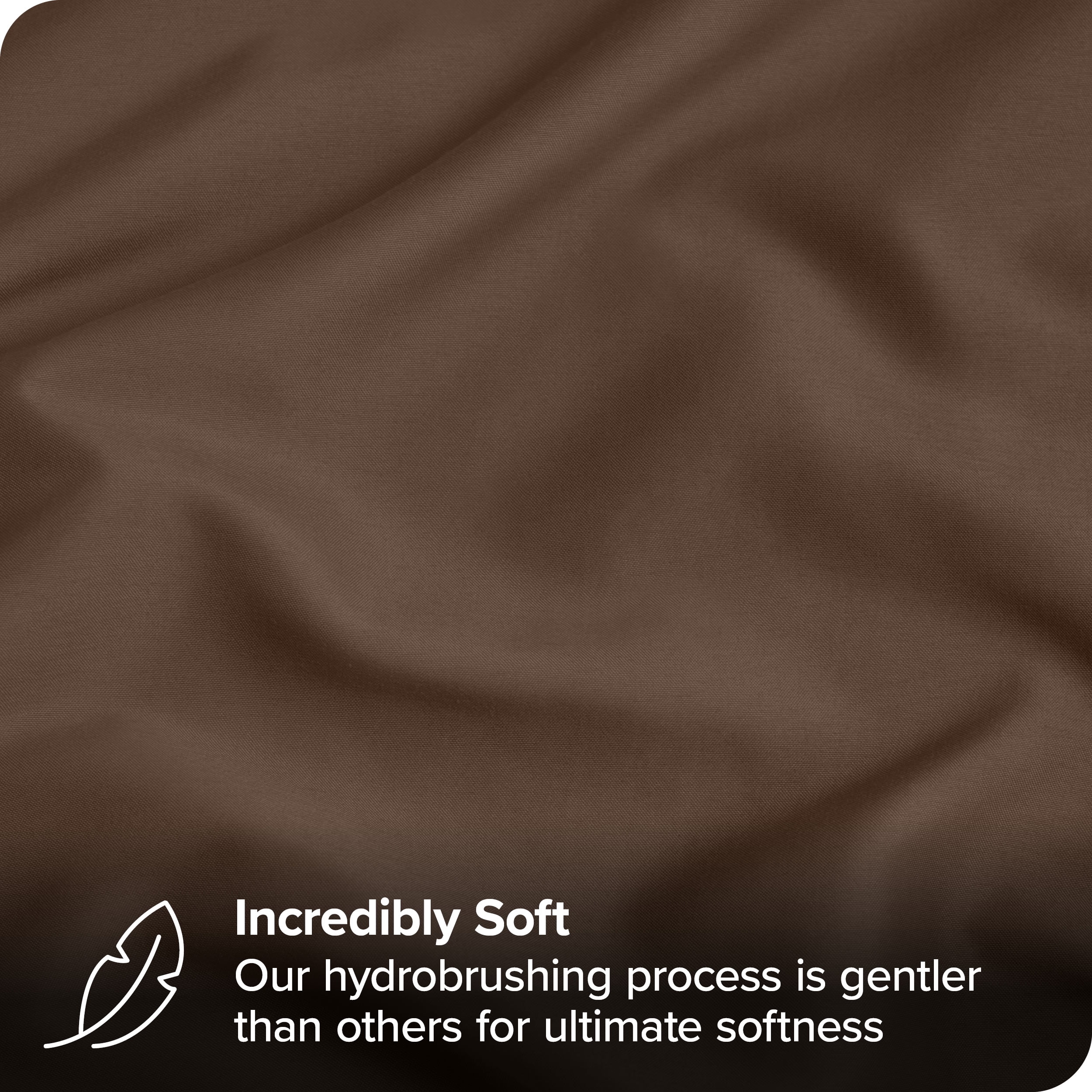 Bare Home Cocoa Microfiber Pillowcase Set, Hypoallergenic, King Set of 2