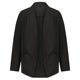 thumbnail image 5 of Blusa informal holgada de color liso con escote en V y botones a rayas para mujer, 5 of 6