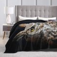thumbnail image 3 of Owl Blanket Animal Print Throw Blanket Super Soft Flannel Blankets Gifts for Girls Boys Adults Owl, 3 of 6