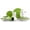 Bamboo, variant on HomeVss, Stoneware Coupe Shape 12pc Dinnerware Set, Outside White + Inside Red