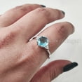 thumbnail image 5 of Hexagon Blue Topaz Ring, 925 Sterling Silver, CZ Ring, Women Ring, Natural Topaz, November Birthstone, Christmas, Thanksgiving, Tiny Dainty Ring, Handmade, Statement Jewelry, Wedding, Anniversary Gift, 5 of 8
