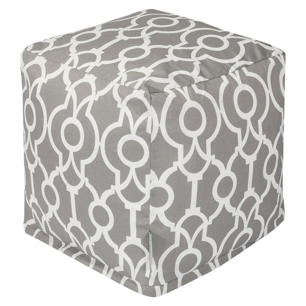 Majestic Home Goods Athens Indoor/Outdoor Ottoman Pouf Cube Walmart