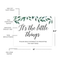 thumbnail image 5 of Koyal Wholesale Wedding Party Signs, Natural Greenery, It's the LIttle Things, Please Help Yourself, 1-Pack, 5 of 5