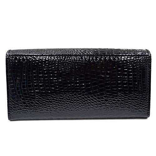 Embossed Man Wallet With Coin Purse in BLACK