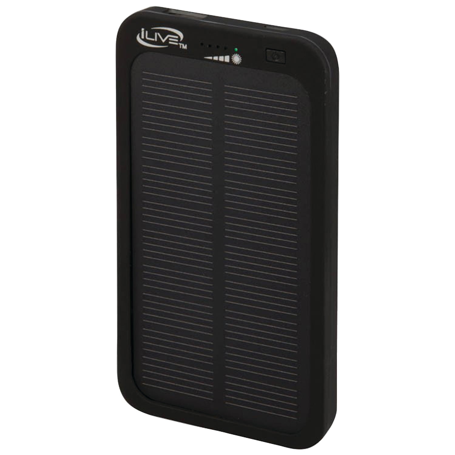 Ilive Wp6406b 4,000mah Solar Charger For Mobile Devices