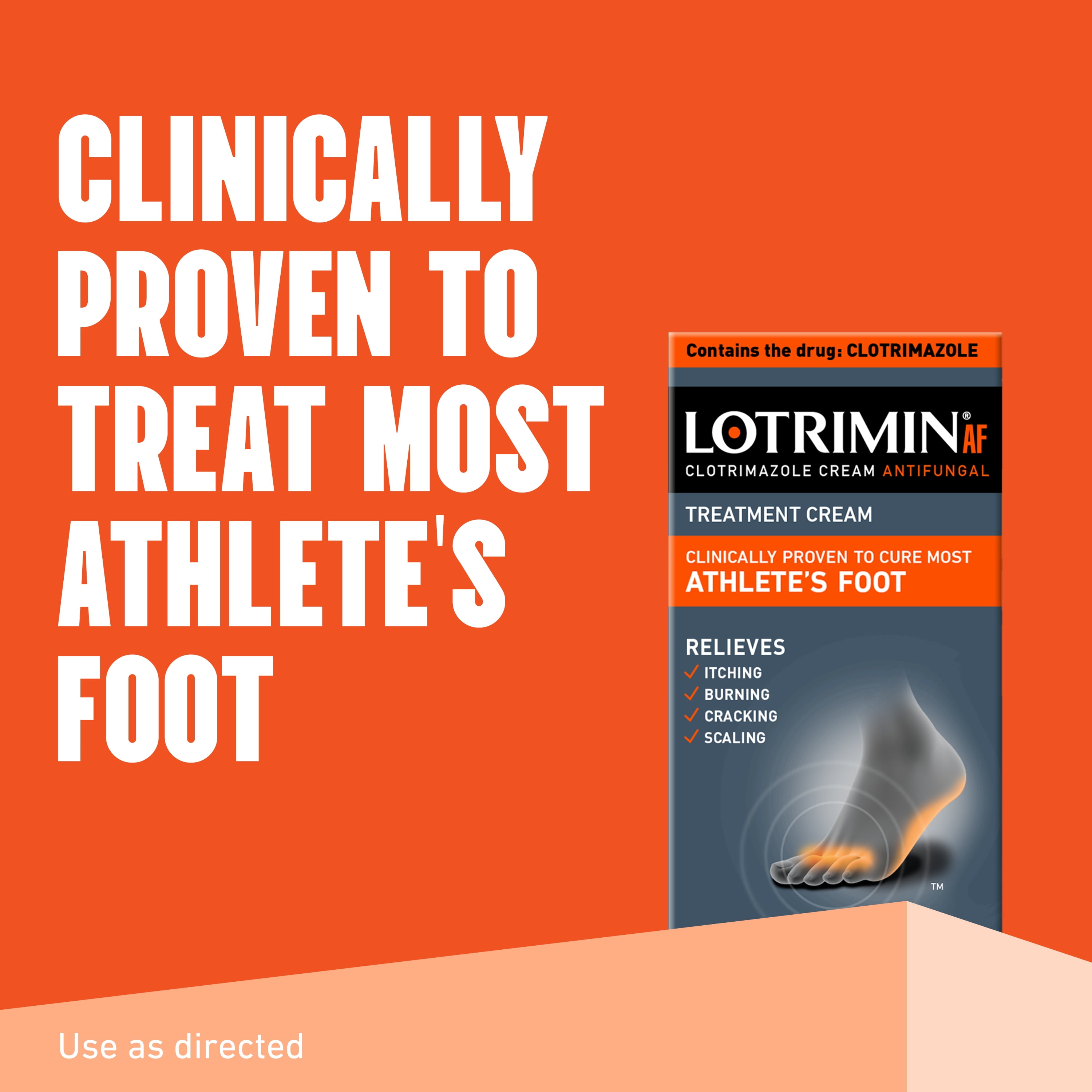 (4 pack) Lotrimin® AF Athlete's Foot Antifungal Cream, 30G Tube