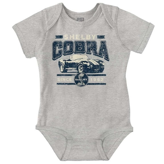 Shelby Cobra Muscle Car Racecar Romper Boys or Girls Infant Baby Brisco Brands NB