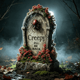 thumbnail image 4 of Halloween Tombstone for Graves, 17 inch Retro Realistic Gravestone Lawn Decorations,Outdoor Waterproof Graveyard Plaque, Halloween Spooky Decor for Backyard Cemetery Garden Sign, 4 of 4